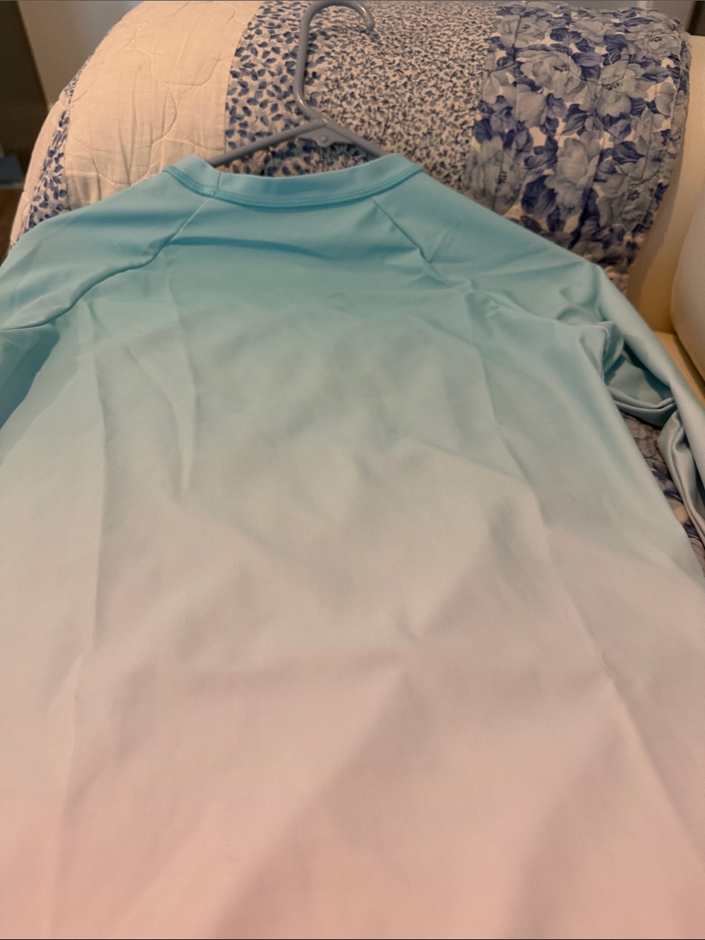 Mselyseshe Light Aqua Ombre Long Sleeve Rash Guard - Picture 7 of 7